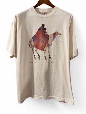 VTG Rare Carol Grigg Native American Single-Stitch Graphic T-Shirt Size Men’s XL